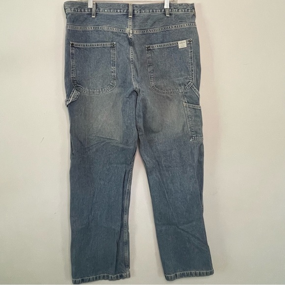 Vintage Y2K American Eagle Outfitters Men's Carpenter Blue Jeans 36x34 - Picture 1 of 8